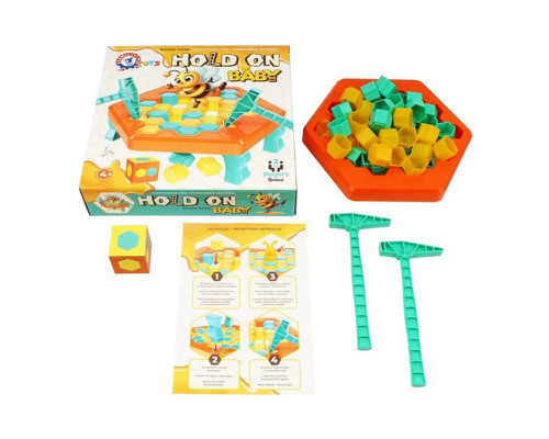 Настольная игра "Держись малыш" 9741, 1 пчелка, 2 молоточка