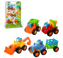 Набор игрушечных машинок Стройтехника 326m инерционные