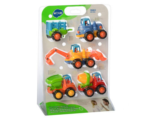 Набір іграшкових машинок Будтехніка 326m інерційні