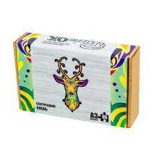 Фигурный деревянный пазл "Благородный олень" PuzA3-00730, 95 деталей