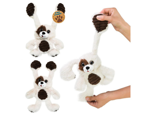 Дитяча м'яка іграшка-потягушка "Собачка" MJ2407 розмір 30 см
