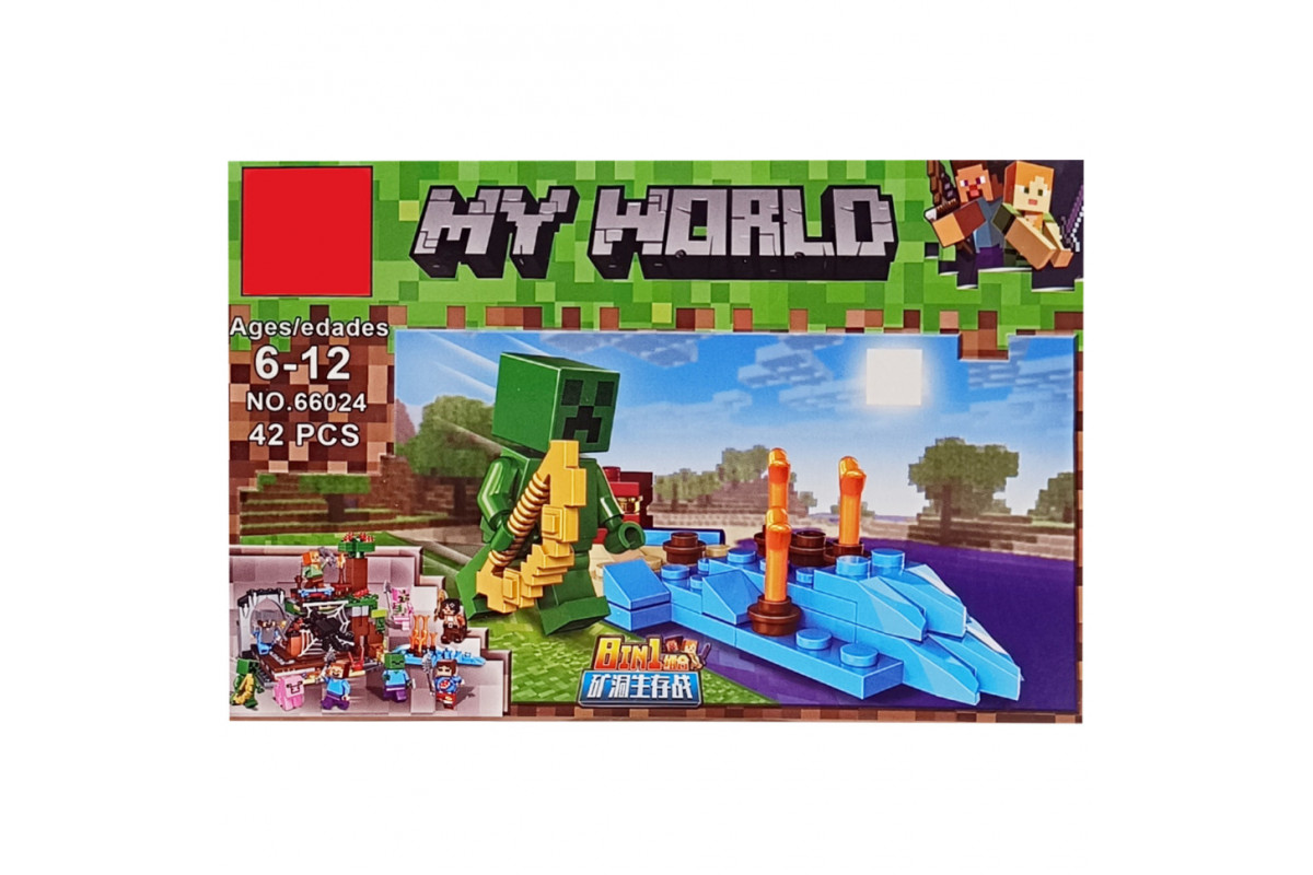 Конструктор дитячий "Minecraft" 66024K-7, 41 деталь Конструктор дитячий "Minecraft" 66024K-7, 41 деталь