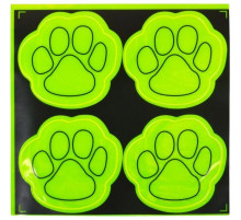 Наклейка светоотражающая "Лапа" 127-CIT 4 штуки
