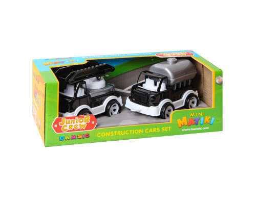 Игровой набор Пожарная машина и водовоз "Mini Matiki" 002/16BMS(Black) подвижные элементы