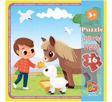 Пазли дитячі "Ферма" LA08, 16 елементів