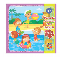 Пазли дитячі "Дитячий майданчик" LX08, 16 елементів