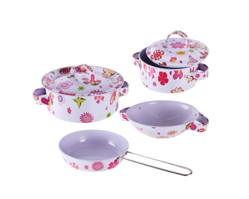 Детский набор посуды «Kitchenware» 620-B5(White) кастрюля, сковородка