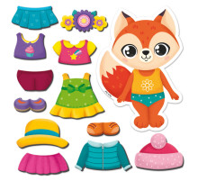 Магнитная игра Одевашка "Лисичка" Vladi Toys VT3204-33 Укр