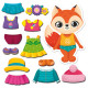 Магнітна гра Одягалка "Лисичка" Vladi Toys VT3204-33 Укр
