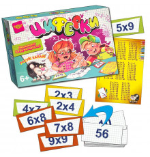 Дитяча настільна навчальна гра "Циферки" MKC0224 від 6-ти років