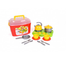 Ігровий набір посуду у валізці 5934TXK, 14 елементів