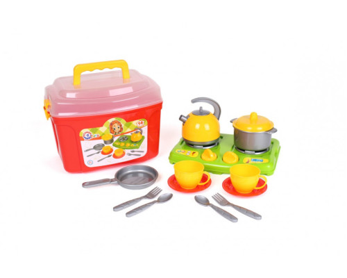 Игровой набор посудки в чемоданчике 5934TXK, 14 элементов