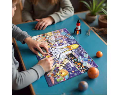 Дитячий віммельпазл "Музей Планетарій" 300642, 150 елементів