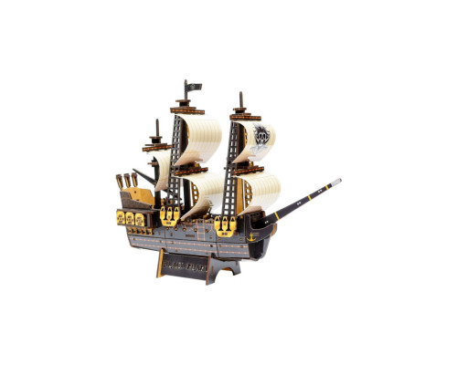 Деревянный 3D конструктор "Пиратский корабль" Puz-00928, 196 деталей