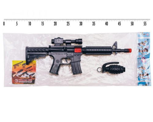 Іграшковий автомат-тріскачка "M16" з гранатою Golden Gun 803