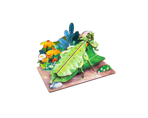 Дерев'яний пазл 3D "Phylliidae" 68038W 58 деталей