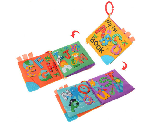 Дитяча підвіска-книжка на коляску 14220, 2 види  Букви