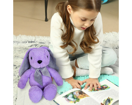 Іграшка м'яконабивна Зайченя МС 080501-10 фіолетове 33 см