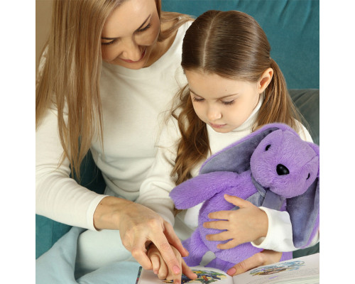 Іграшка м'яконабивна Зайченя МС 080501-10 фіолетове 33 см