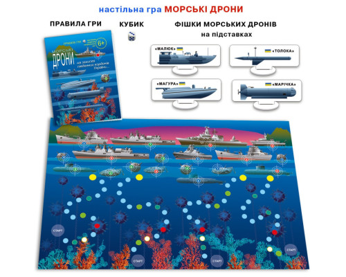 Настольная игра для всей семьи "Морские дроны" 81428 патриотическая