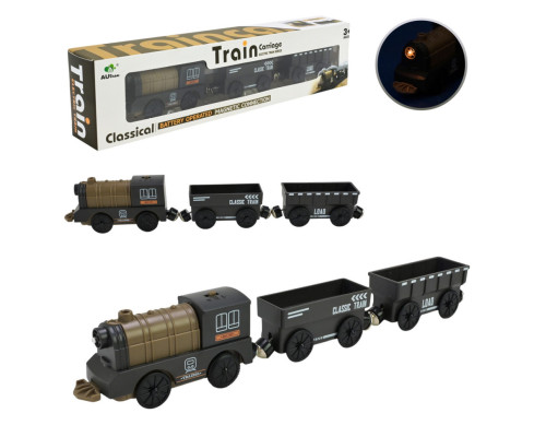 Дитячий ігровий потяг AUtree AU8880, 2 магнітні вагони, на батарейках