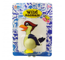 Игрушка заводная "Птица" 2031A 15 см Желто-голубой