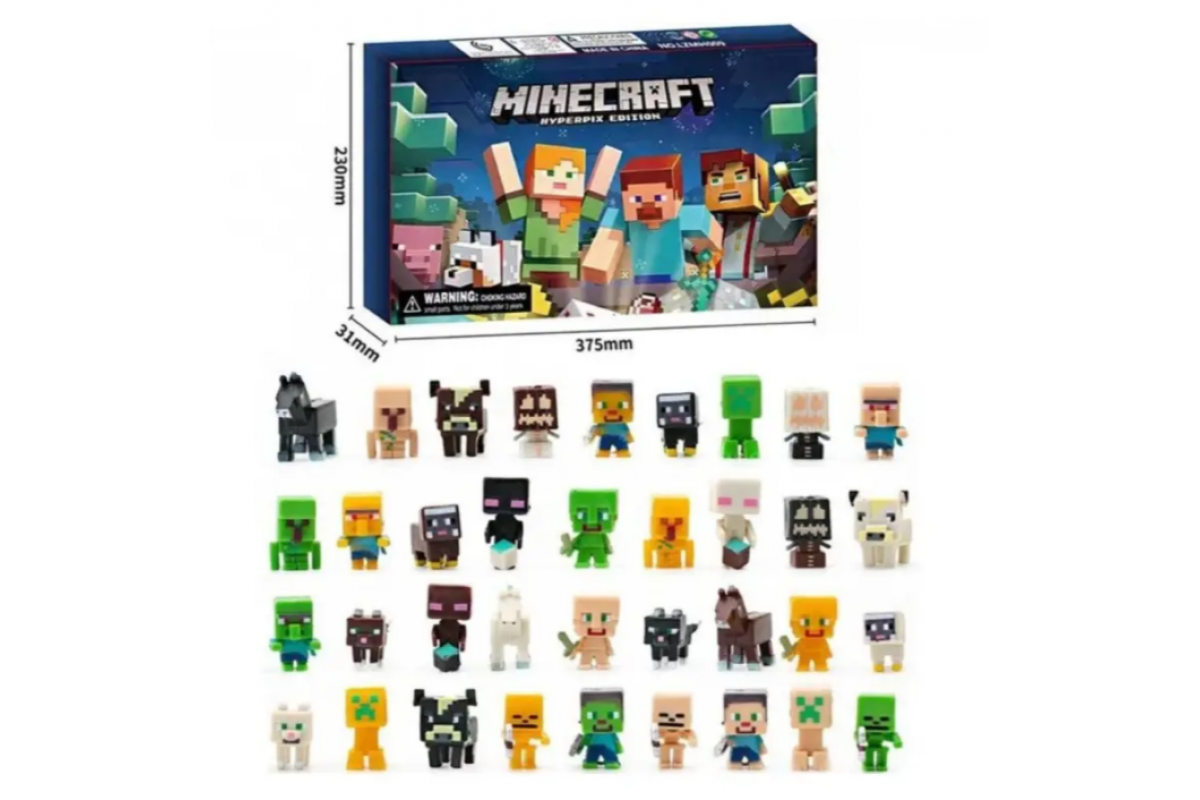 Игровой набор фигурок "Майнкрафт" LZMH009-3, в наборе 24 героя Игровой набор фигурок "Майнкрафт" LZMH009-3, в наборе 24 героя