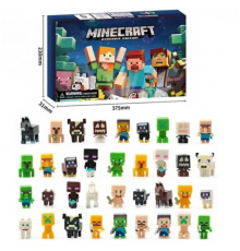 Игровой набор фигурок "Майнкрафт" LZMH009-3, в наборе 24 героя