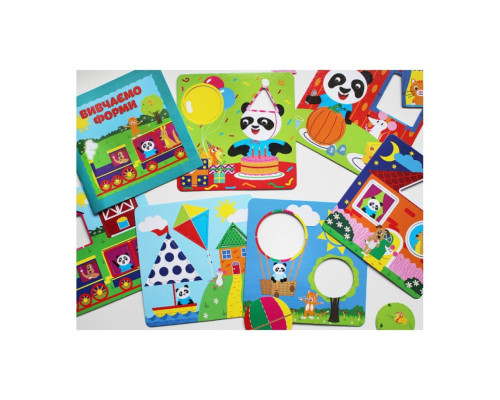 Учебные пазлы Изучаем формы.IQ-club для малышей 13203007, 6 карт в наборе