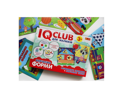 Учебные пазлы Изучаем формы.IQ-club для малышей 13203007, 6 карт в наборе