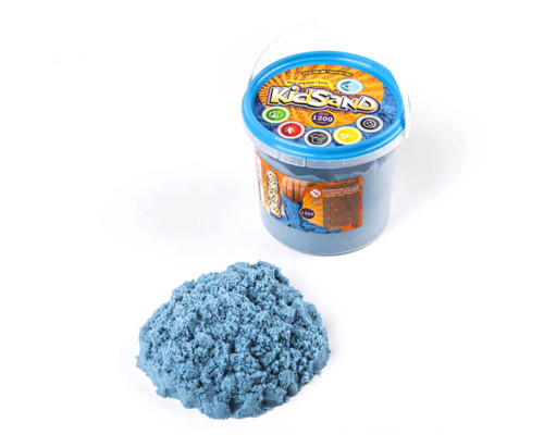 Набір креативної творчості "Кінетичний пісок "KidSand" KS-01-04, 1200 гр Синій