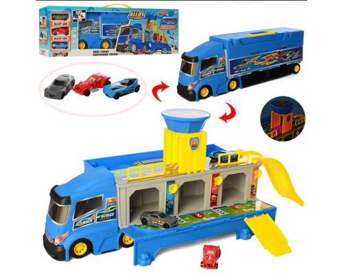 Игрушечный Грузовик-паркинг "Гонка" HW-118, 3 машинки