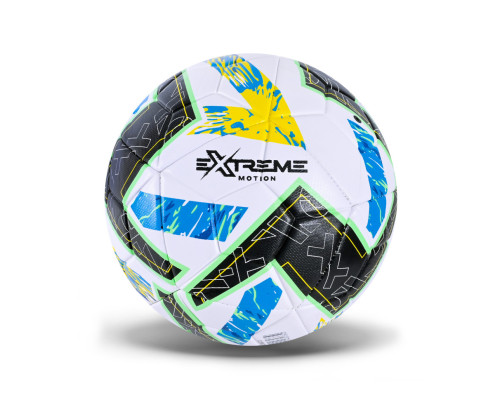 М'яч футбольний FB25673(Black-Yellow) розмір №5, PU, ​​400 гр