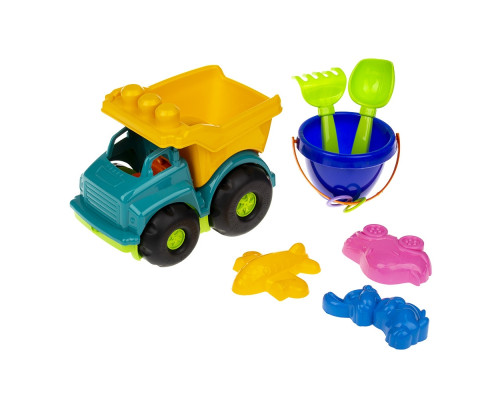 Дитяча іграшка самоскид "Тотошко" 0183 з набором для пісочниці  Жовтий