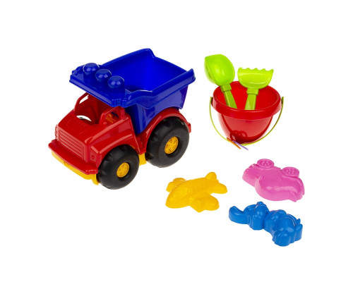 Детская игрушка самосвал "Тотошка" 0183 с набором для песочницы Темно-синий