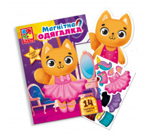 Магнітна гра Одевашка "Кішечка" Vladi Toys VT3204-34 Укр