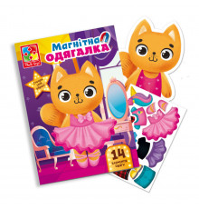 Магнітна гра Одевашка "Кішечка" Vladi Toys VT3204-34 Укр