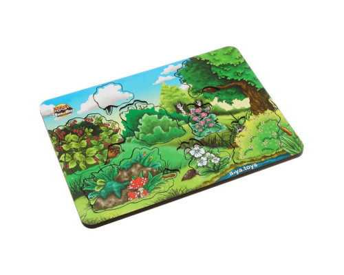 Деревянный сортер-пазл "А где звери?" Ubumblebees (ПСФ002) PSF002 серия "лес"