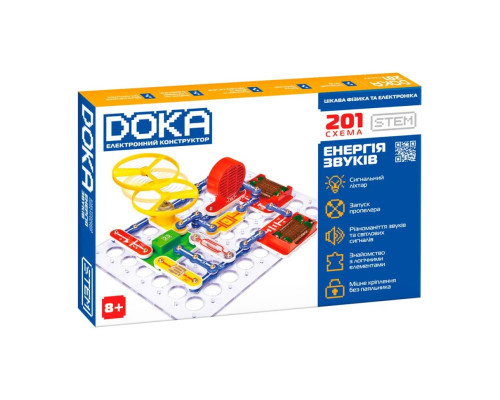 Електронний конструктор "201 СХЕМА" DOKA D70706 звук та світло