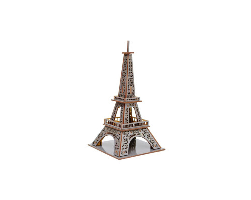 Дерев'яний 3D конструктор "Ейфелева вежа" Puz-00925, 58 деталей
