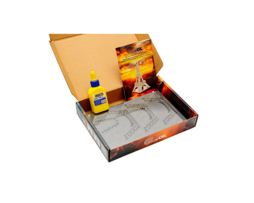 Дерев'яний 3D конструктор "Ейфелева вежа" Puz-00925, 58 деталей