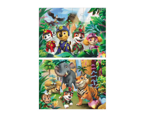 Пазл дитячий 2 в 1 "Пригоди у джунглях" 200572, 36 елементів