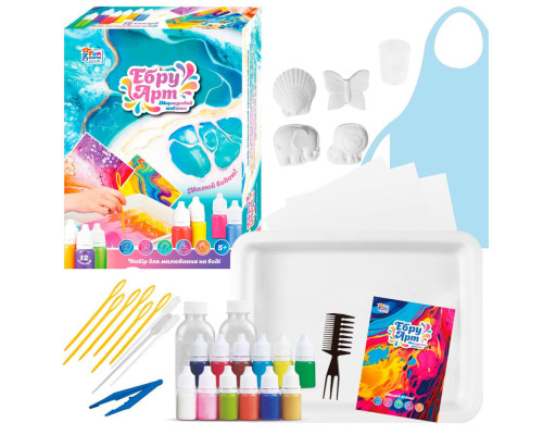 Детский набор для творчества в технике Эбру 94133, 4 гипсовых фигурки