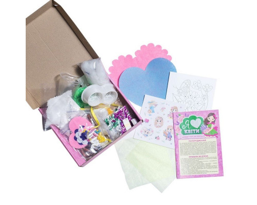 Большой набор для творчества "Я люблю цветы" 10100652, 8 изделий своими руками