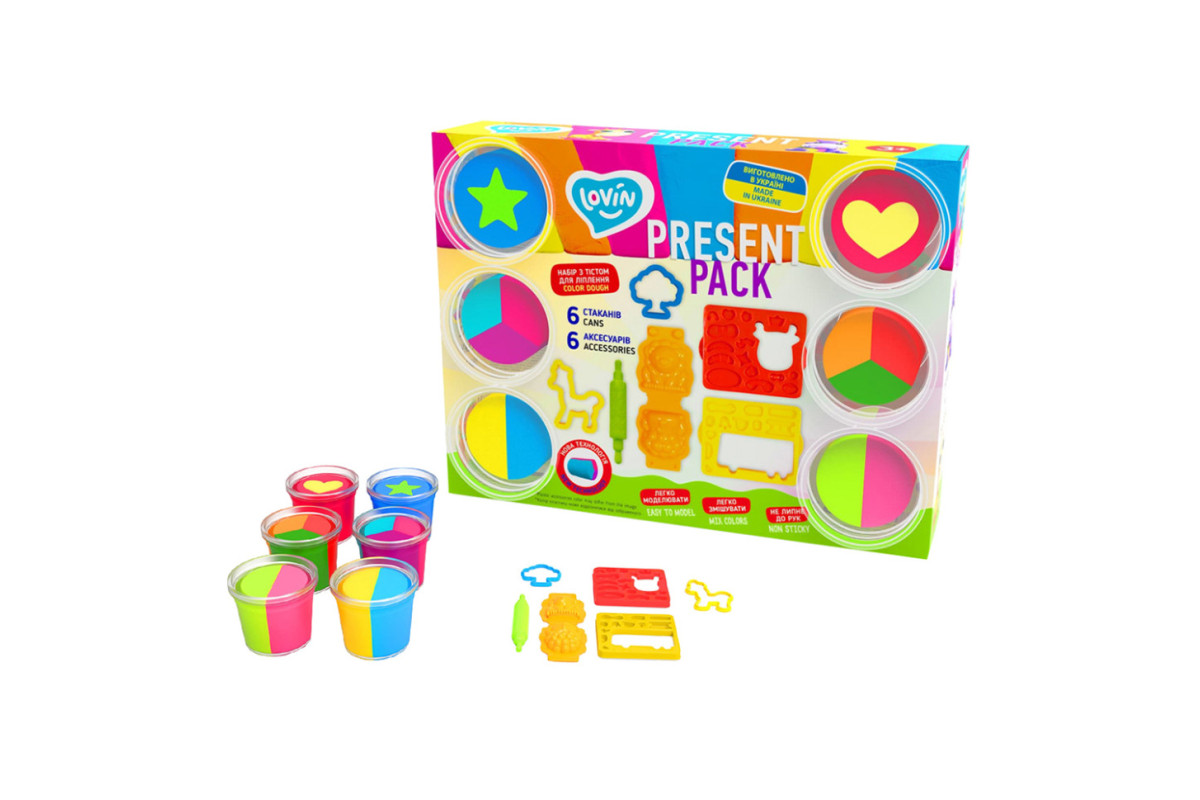 Набір для ліплення з тістом "Present Pack" Lovin 41222