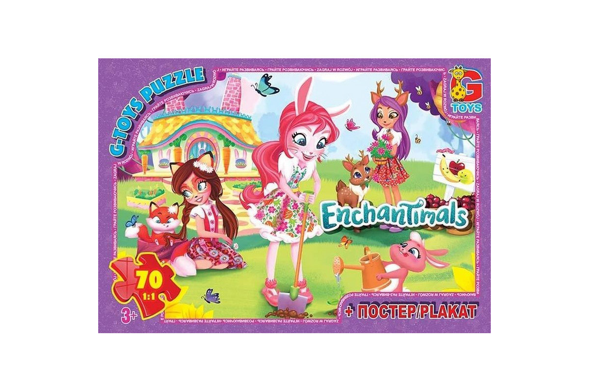 Дитячий пазл "Enchantimals" EA213 плакат 70 елементів Дитячий пазл "Enchantimals" EA213 плакат 70 елементів