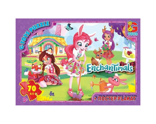 Дитячий пазл "Enchantimals" EA213 плакат 70 елементів