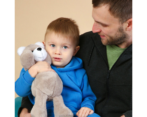 Іграшка м'яконабивна пухнастий Ведмедик МС 080501-11 35 см