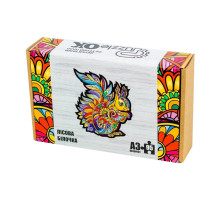 Фігурний дерев'яний пазл "Лісова білочка" PuzA3-00728, 95 деталей