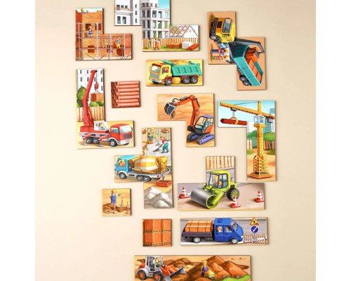 Деревянный тетрис большой "Строительная площадка" (ПСД127) PSD127